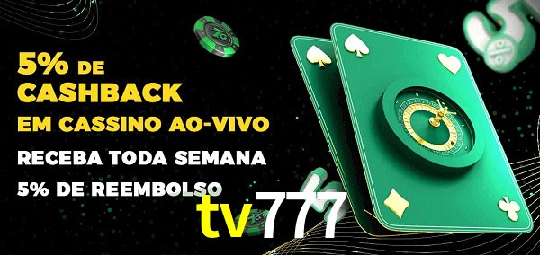 Promoções do cassino ao Vivo tv777